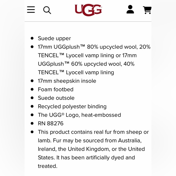 UGG Pearle Scuff Shearling Slippers- NWOT- men’s 8/ women’s 10 - Picture 9 of 16